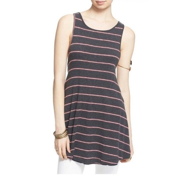 We The Free People Garden Striped Oversize Swing Tank Top Size Small - Picture 1 of 12